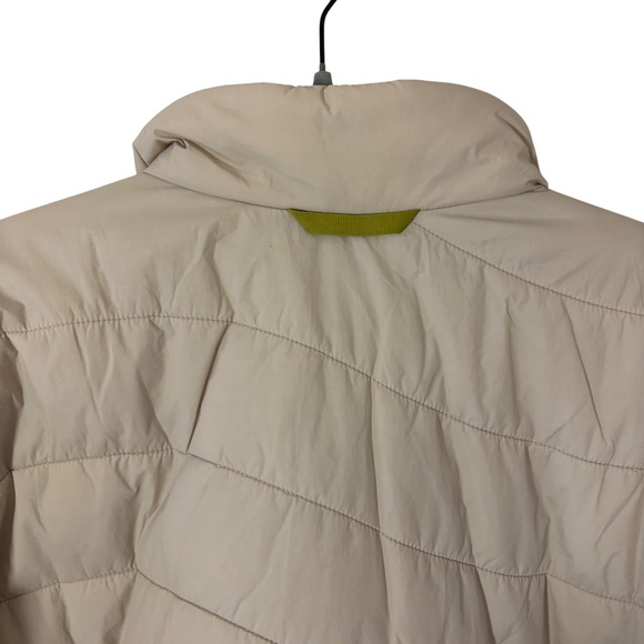 NWT Columbia Heritage Wallowa Insulated Cropped Puffer Jacket Large Beige Green - Picture 8 of 16